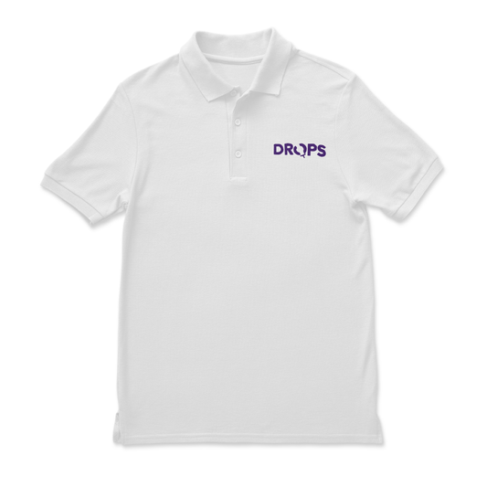 Camisa Polo Drops Oficial Blanca - Para ayudaventas