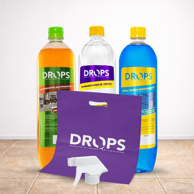 Kit de productos de limpieza Drops